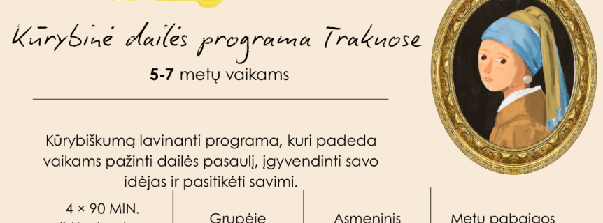 Dailės užsiemimai „Drobė”